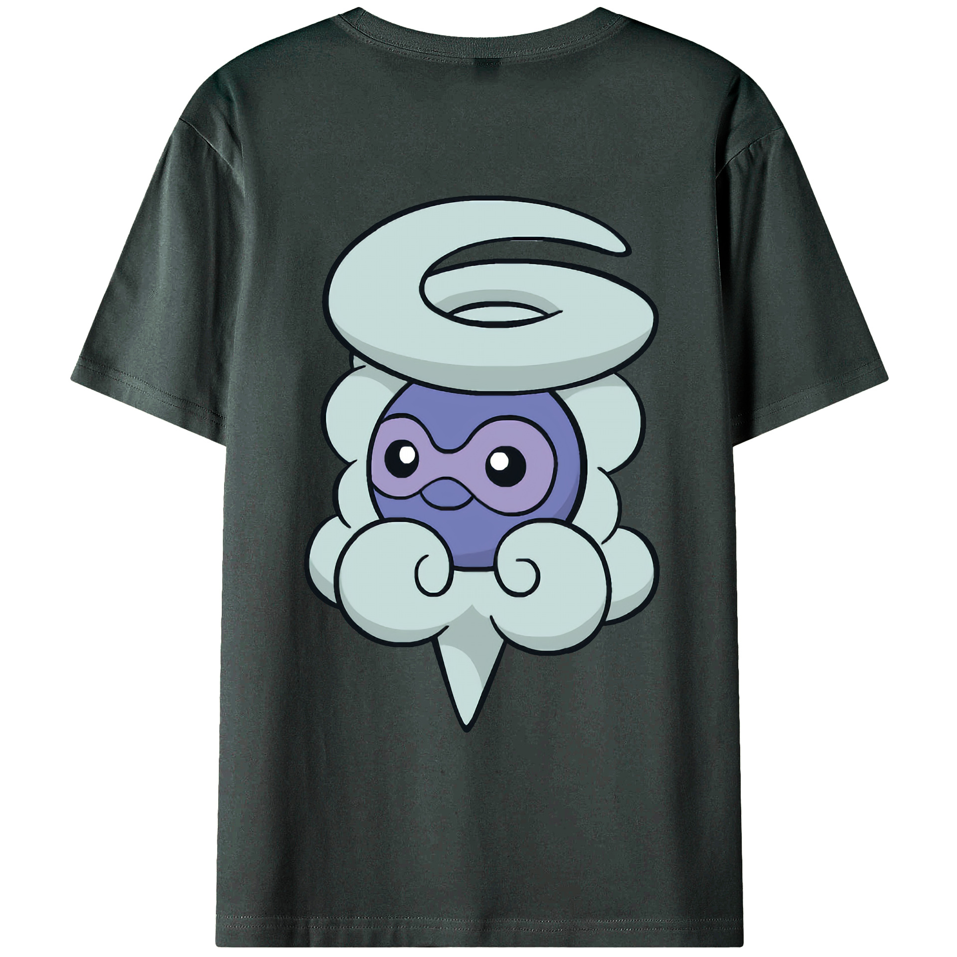 （画像用） ポケットモンスター Pokémon 綿100％ メンズ半袖Tシャツ（バックプリント） 通気性